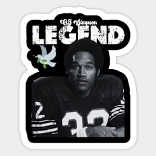 OJ Simpson  Rest in Peace Sticker